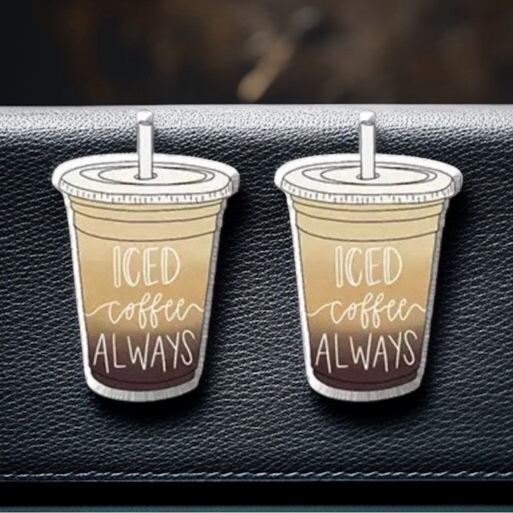 Iced Coffee Studs – Brew-tiful Style for You! ☕️ Stud Earrings for Coffee Lovers